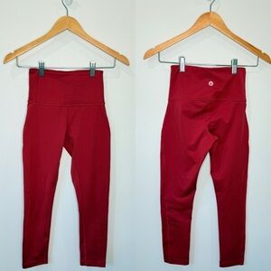 Lapasa Red Women's Gym Workout Leggings (XS)